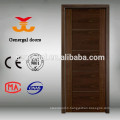 Engineering natural veneer flat wooden door